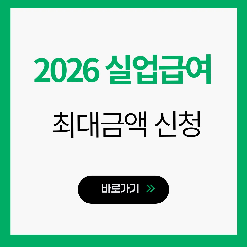 2026 실업급여 최대금액