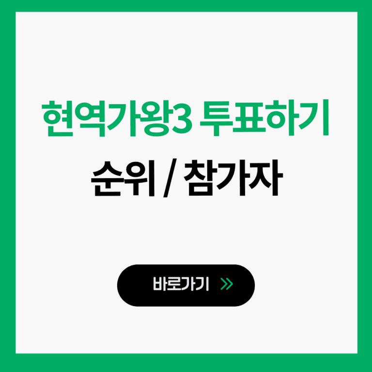 현역가왕3 투표