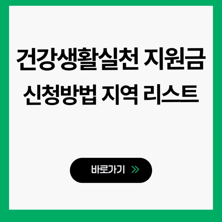 건강생활실천지원금