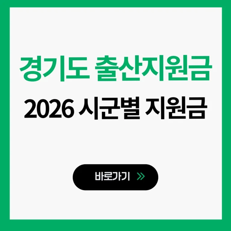 경기도 출산지원금