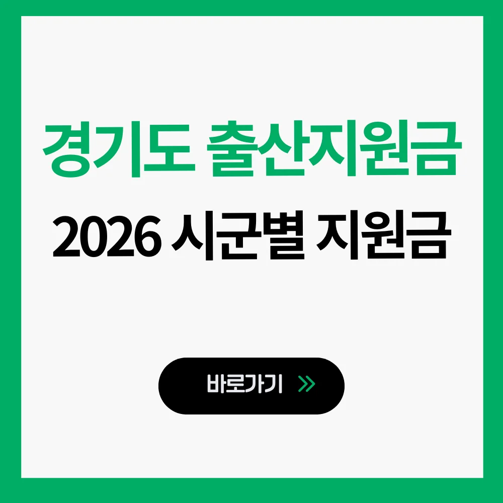 경기도 출산지원금
