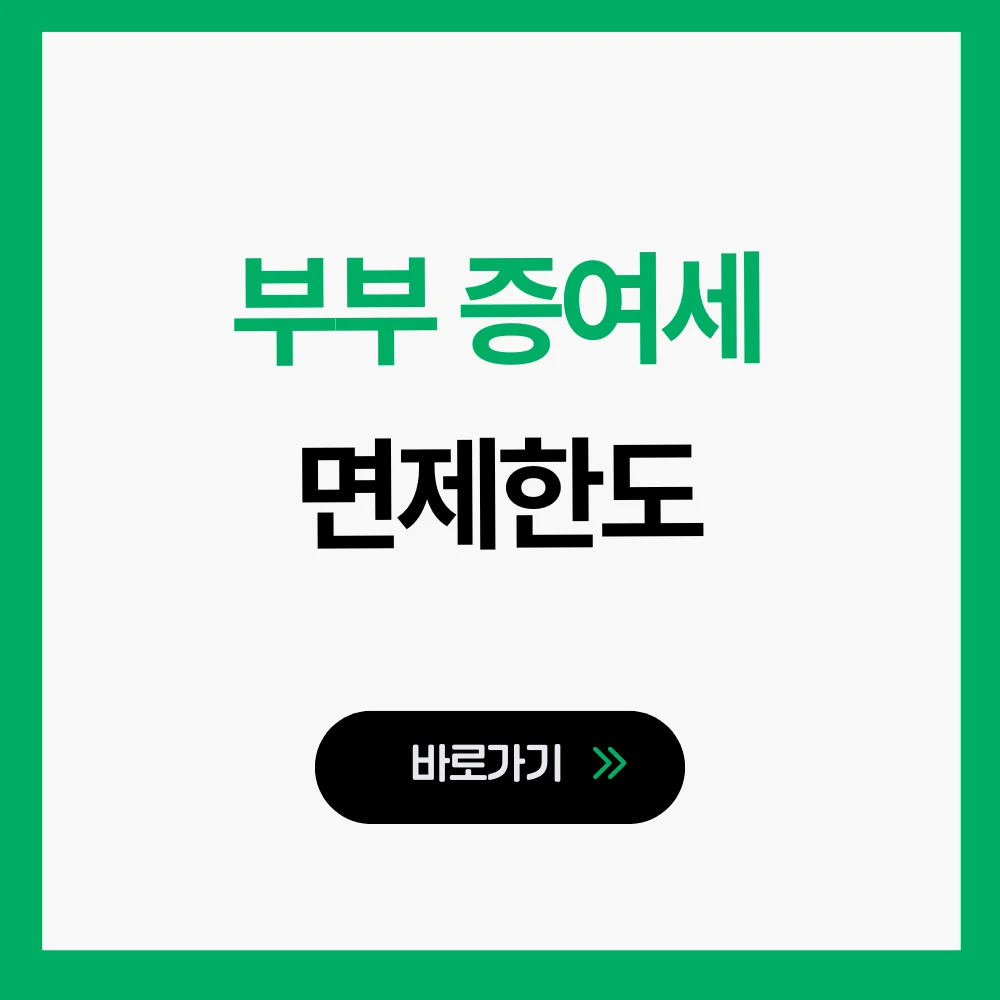 부부 증여세