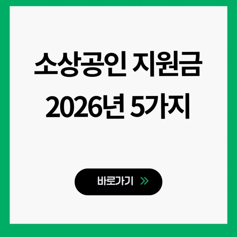 소상공인 지원금
