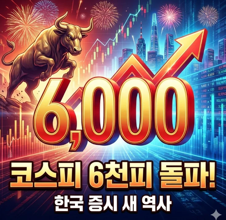 코스피 6천피 돌파