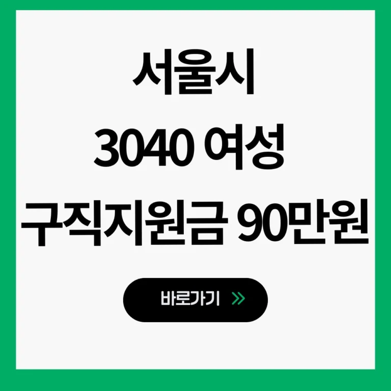 우먼업 구직지원금