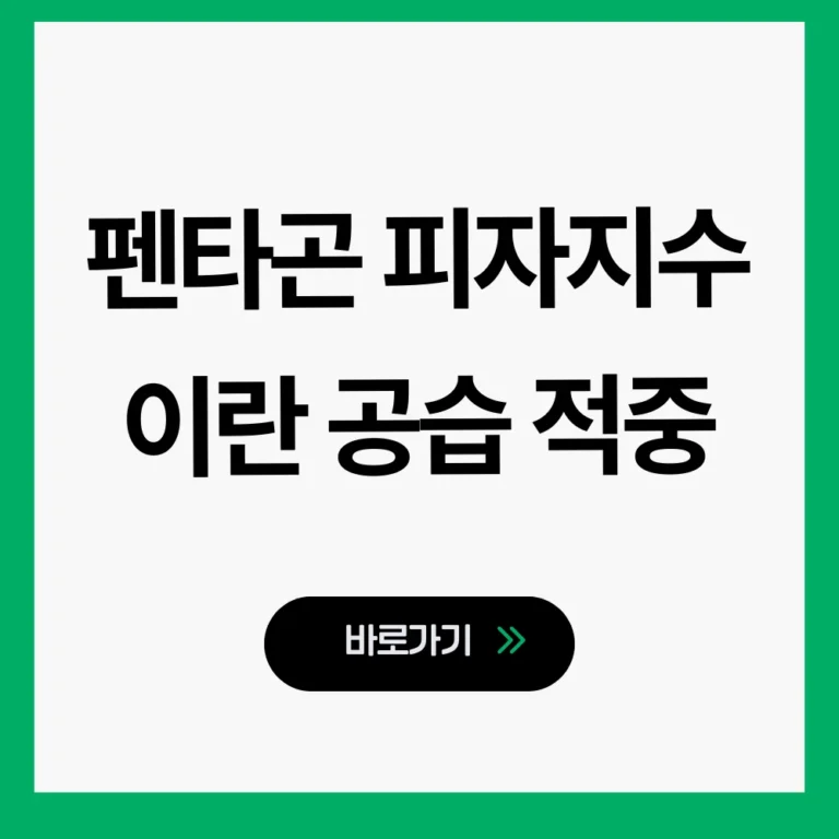 펜타곤 피자지수