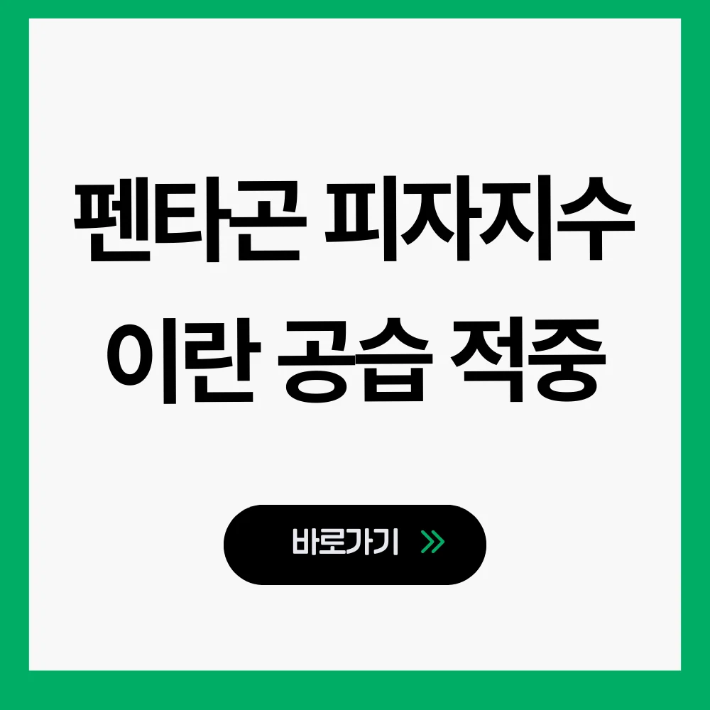 펜타곤 피자지수
