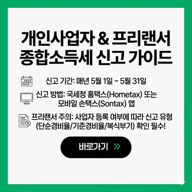 개인사업자 종합소득세