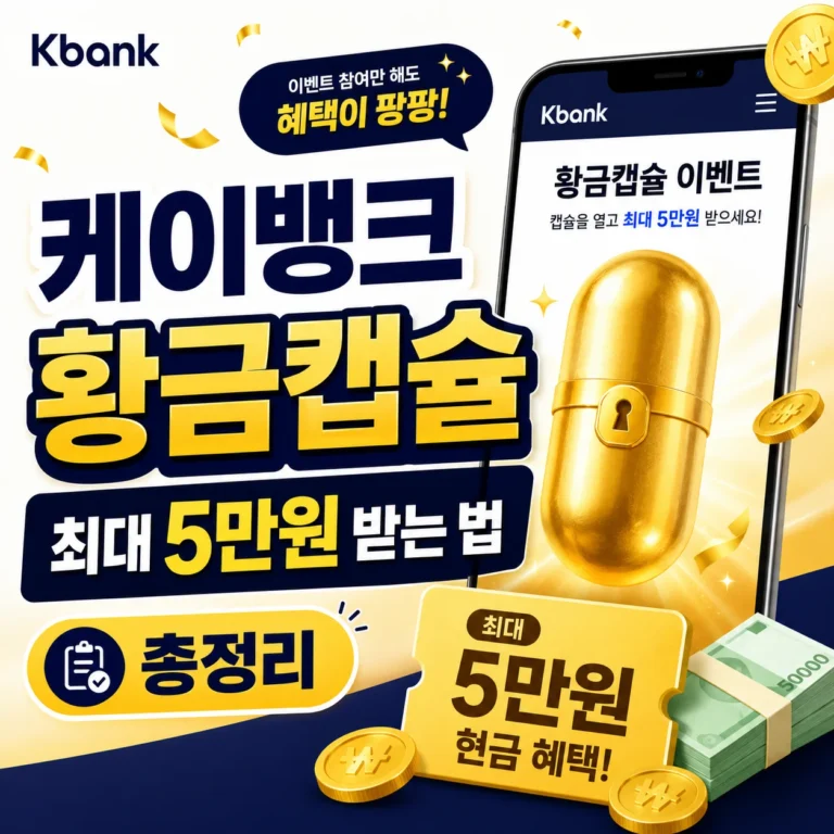 케이뱅크 황금캡슐