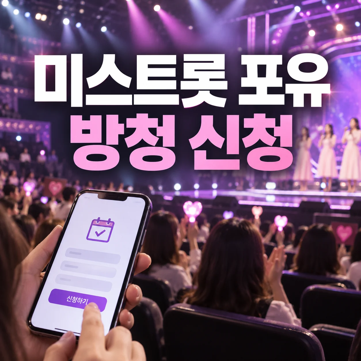 미스트롯 포유 방청 신청 방법 장소 재방송 다시보기 1 미스트롯 포유 방청 신청